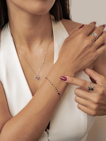 Bracelet 'Vibrant Bead' Hey Happiness en argent : devant
