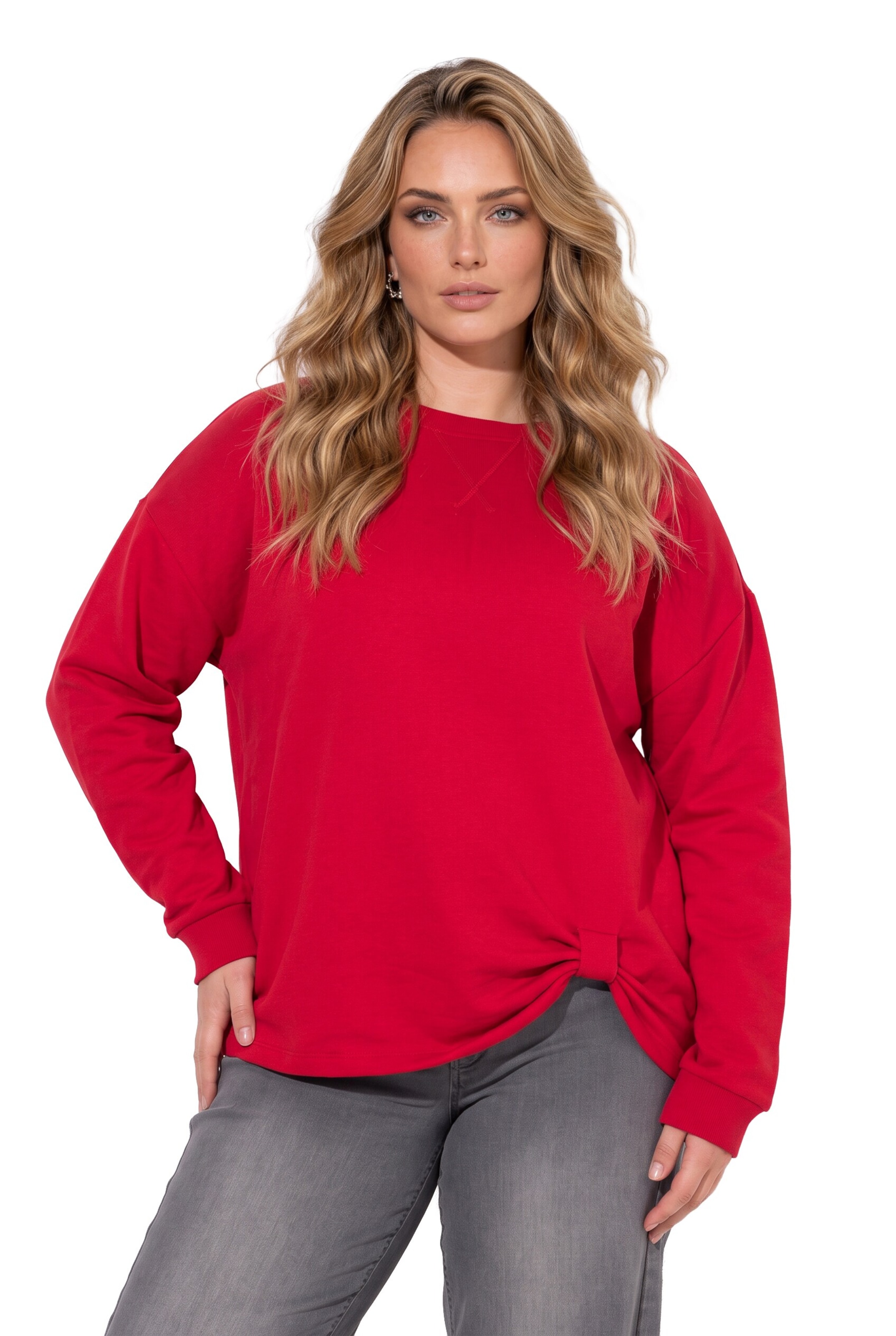 MIAMODA Sweatshirt in Red: front