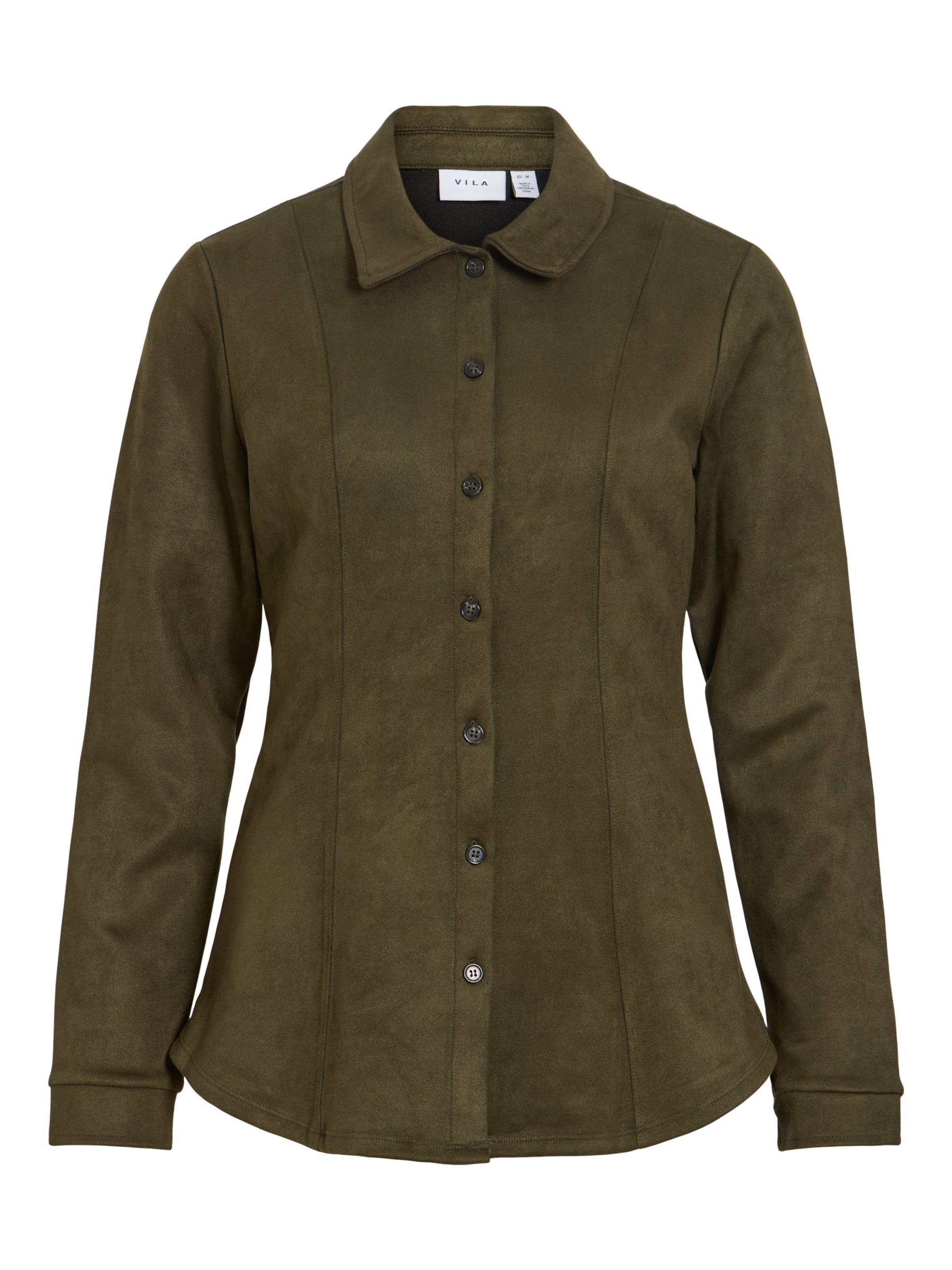 VILA Blouse in Groen: voorkant