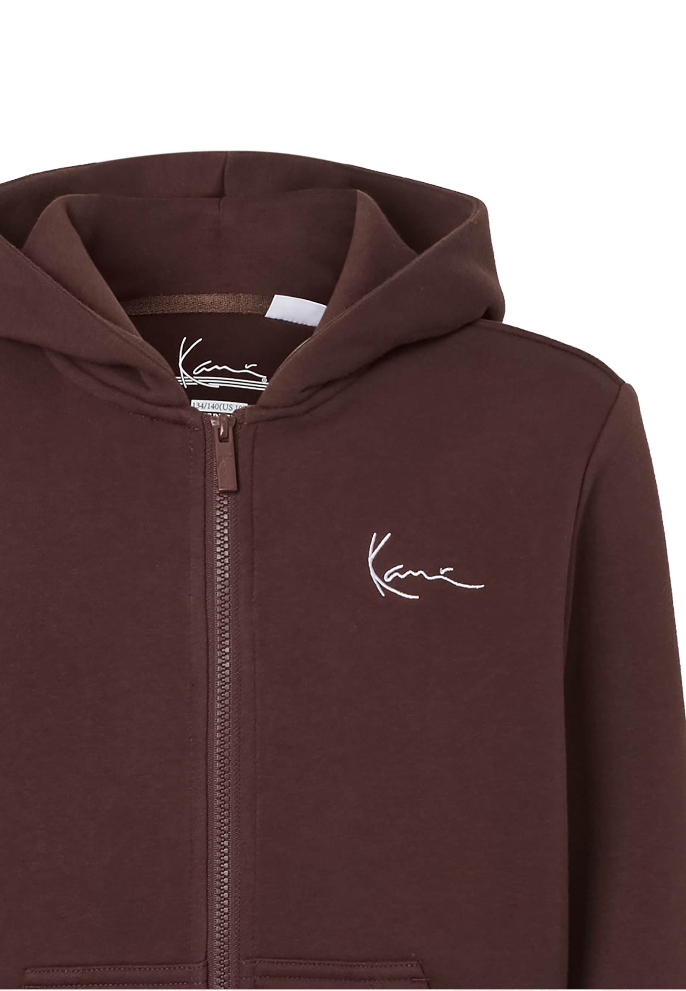Giacca di felpa 'Essential' di Karl Kani in marrone