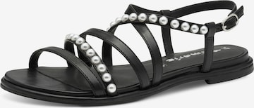 Sandales à lanières Tamaris en noir : devant