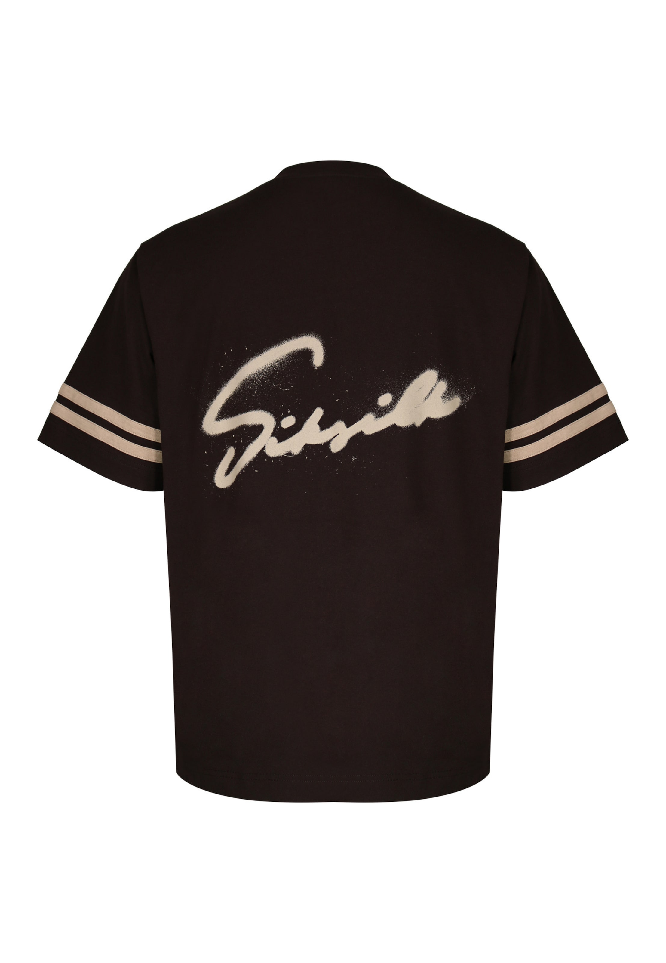 SikSilk - Camiseta 'Script' en marrón