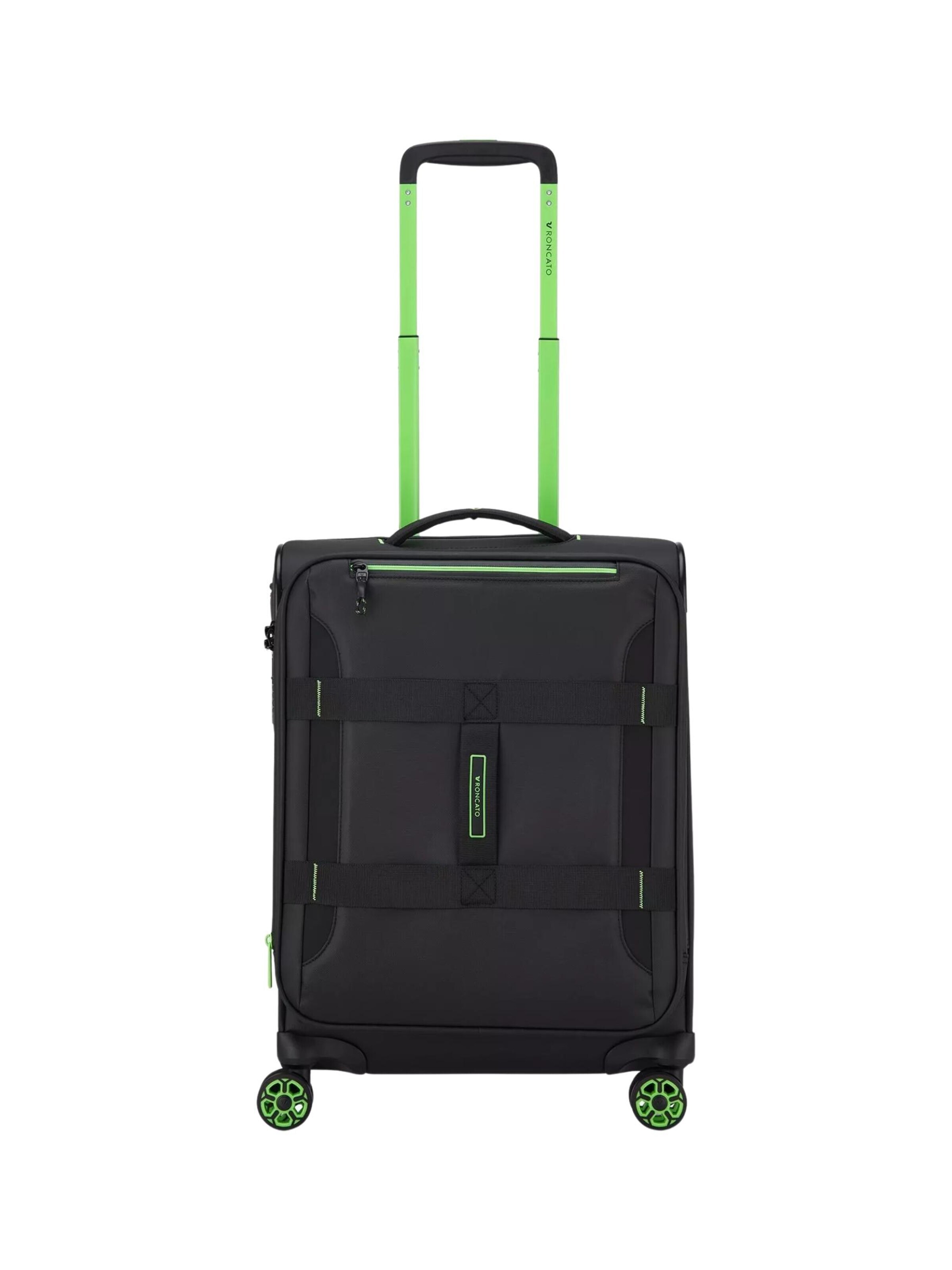 Trolley di Roncato in nero: frontale