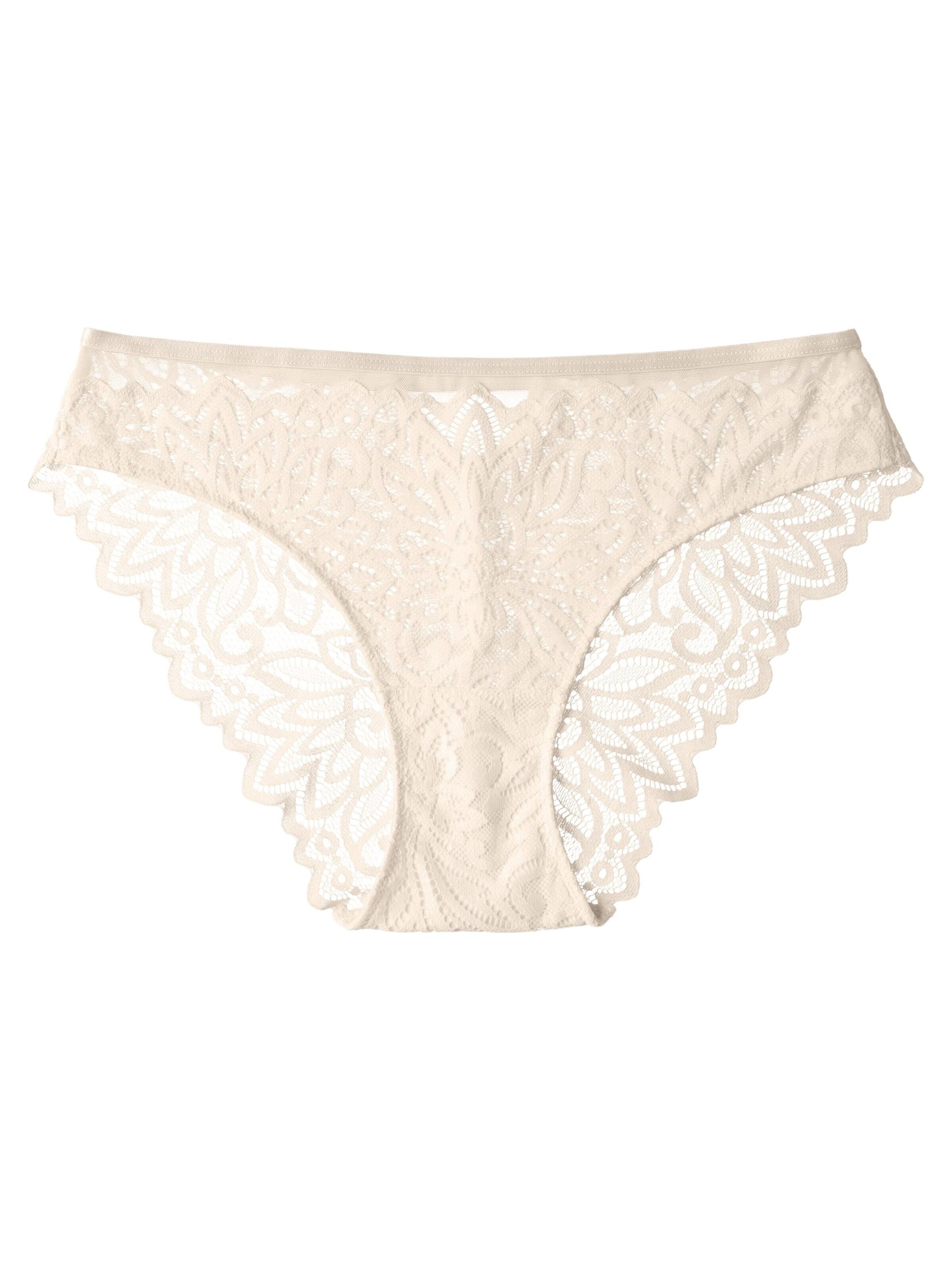 ESOTIQ - Panti 'Slip, glatte Microfaser, mit Baumwollzwickel, normale Leibhöhe' en beige: frente