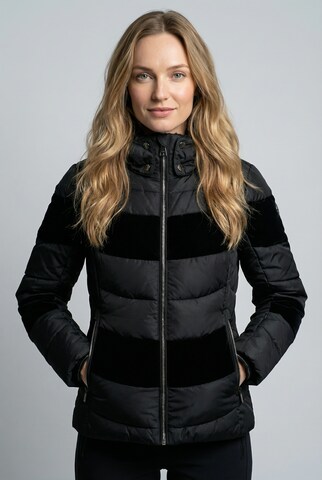 LUHTA Athletic Jacket in Black: front