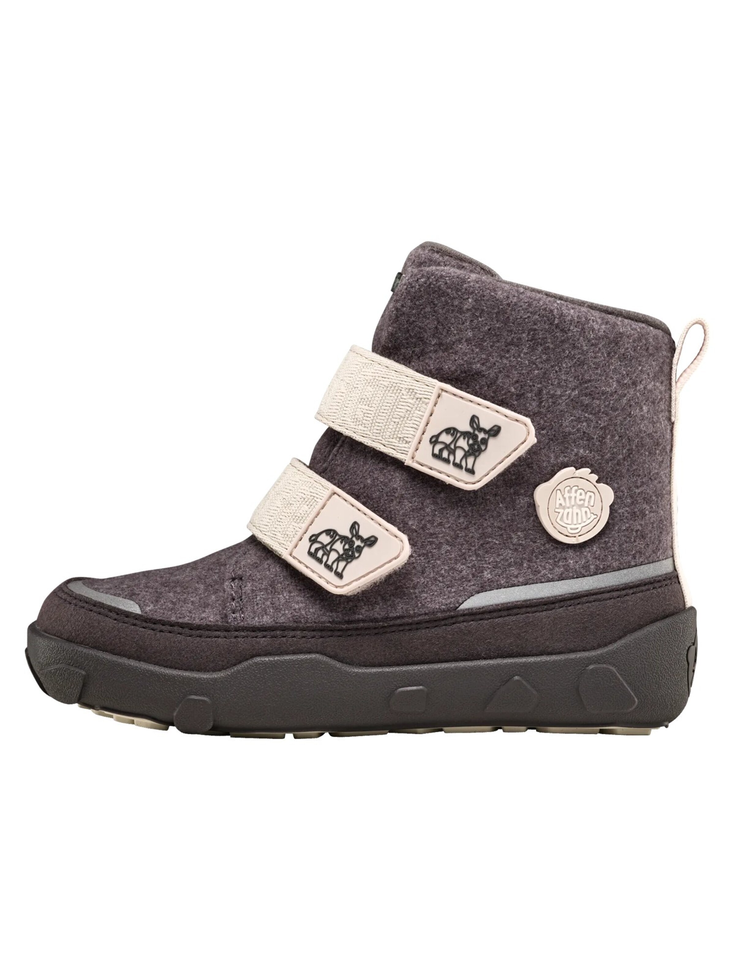 Affenzahn Stiefel 'Winterstiefel Wolle Comfy'‌‌‌‌‌‌‌ in Grau: Vorderseite