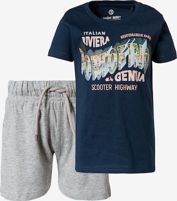 LEMON BERET T-Shirt & Shorts in Blau: predná strana