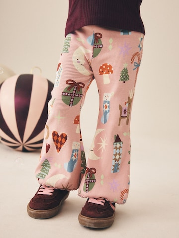 Next - Acampanado Pantalón en rosa: frente