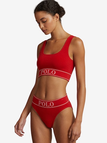 Polo Ralph Lauren Bralette Bra ' SCOOP NECK TOP ' in Red