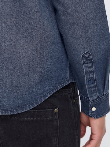 BLEND Regular fit Overhemd ' BHDARGO ' in Blauw