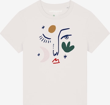 Watapparel Shirt 'Love and Flex' in Wit: voorkant