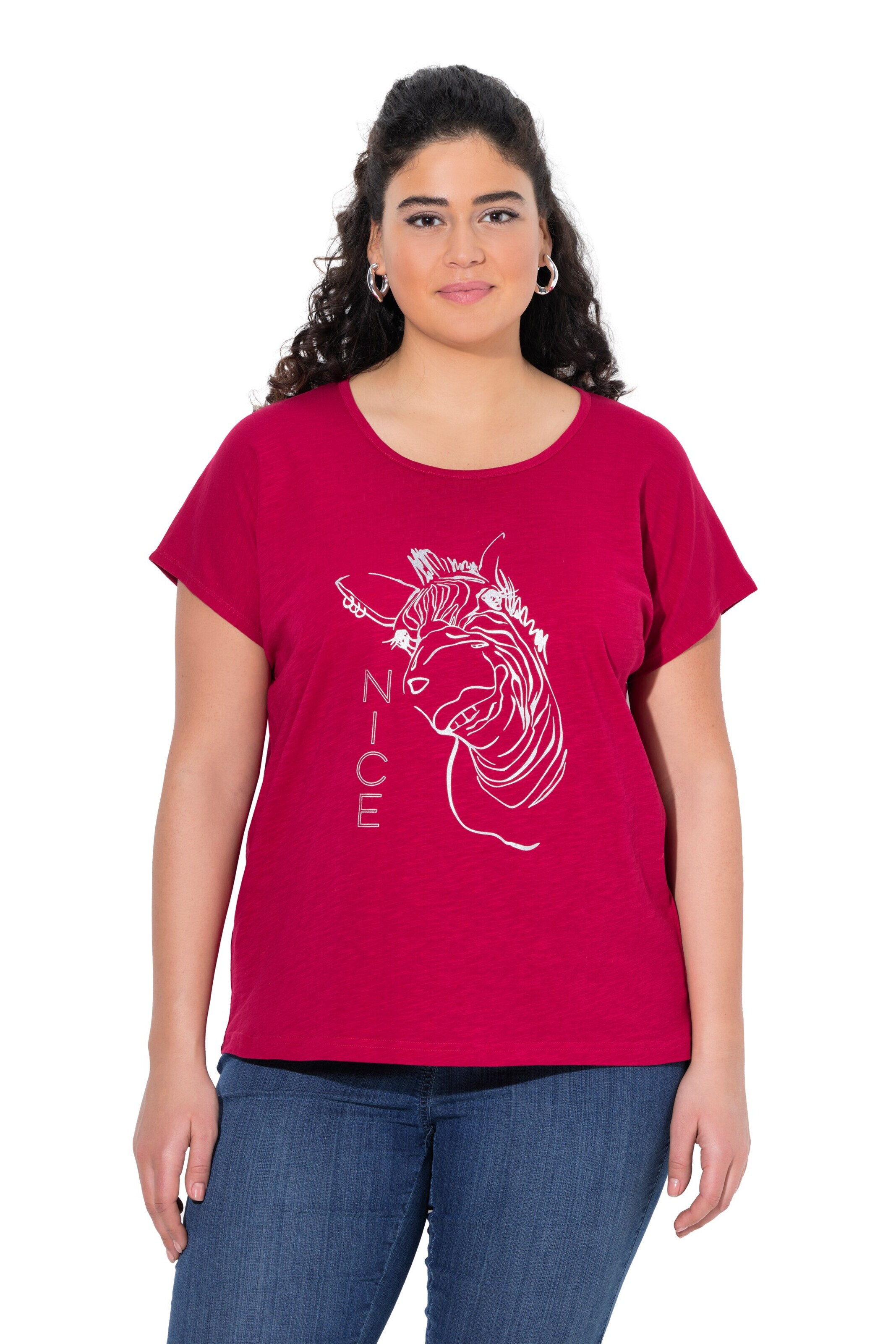 Ulla Popken Shirt in Red: front