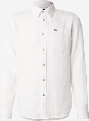 Cămașă de la NAPAPIJRI pe alb: față