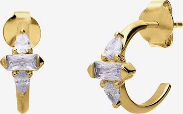 Lucardi Ohrringe in Gold: Vorderseite