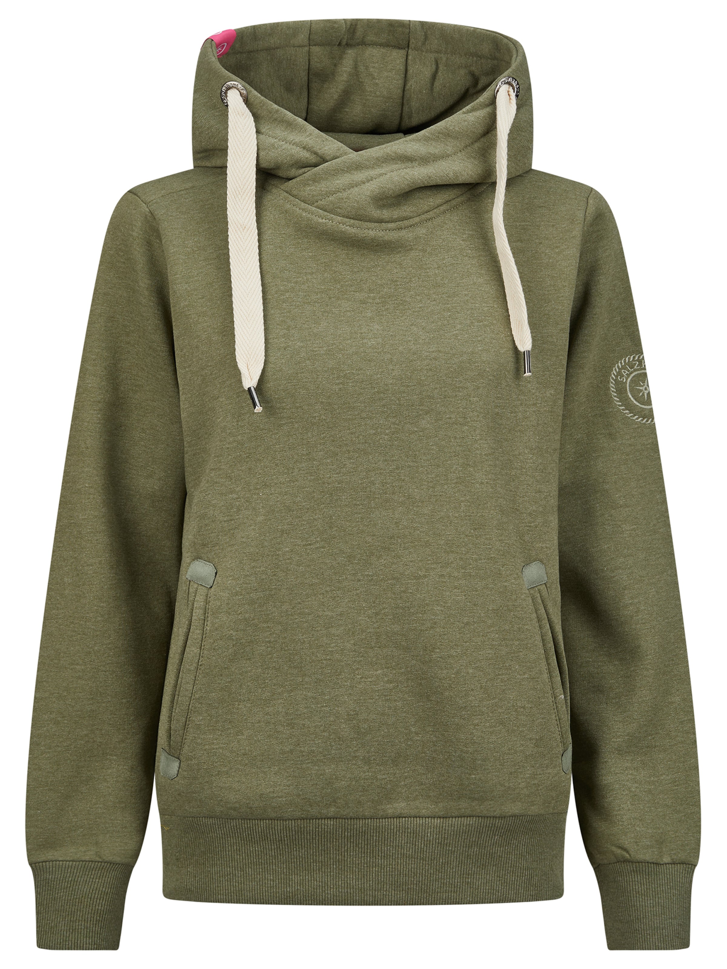 salzhaut Sweatshirt 'Sünn' in Grün: Vorderseite