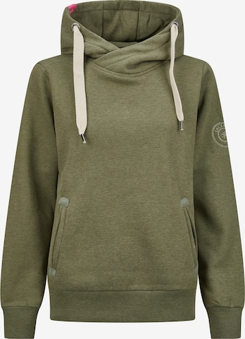 salzhaut Sweatshirt 'Sünn' in Grün: Vorderseite