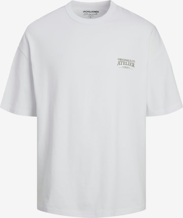 JACK & JONES T-shirt 'Santorini' i vit: framsida