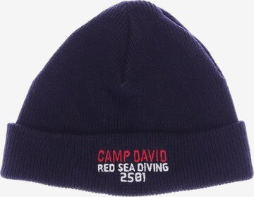 CAMP DAVID Hat & Cap in One size in Blue: front