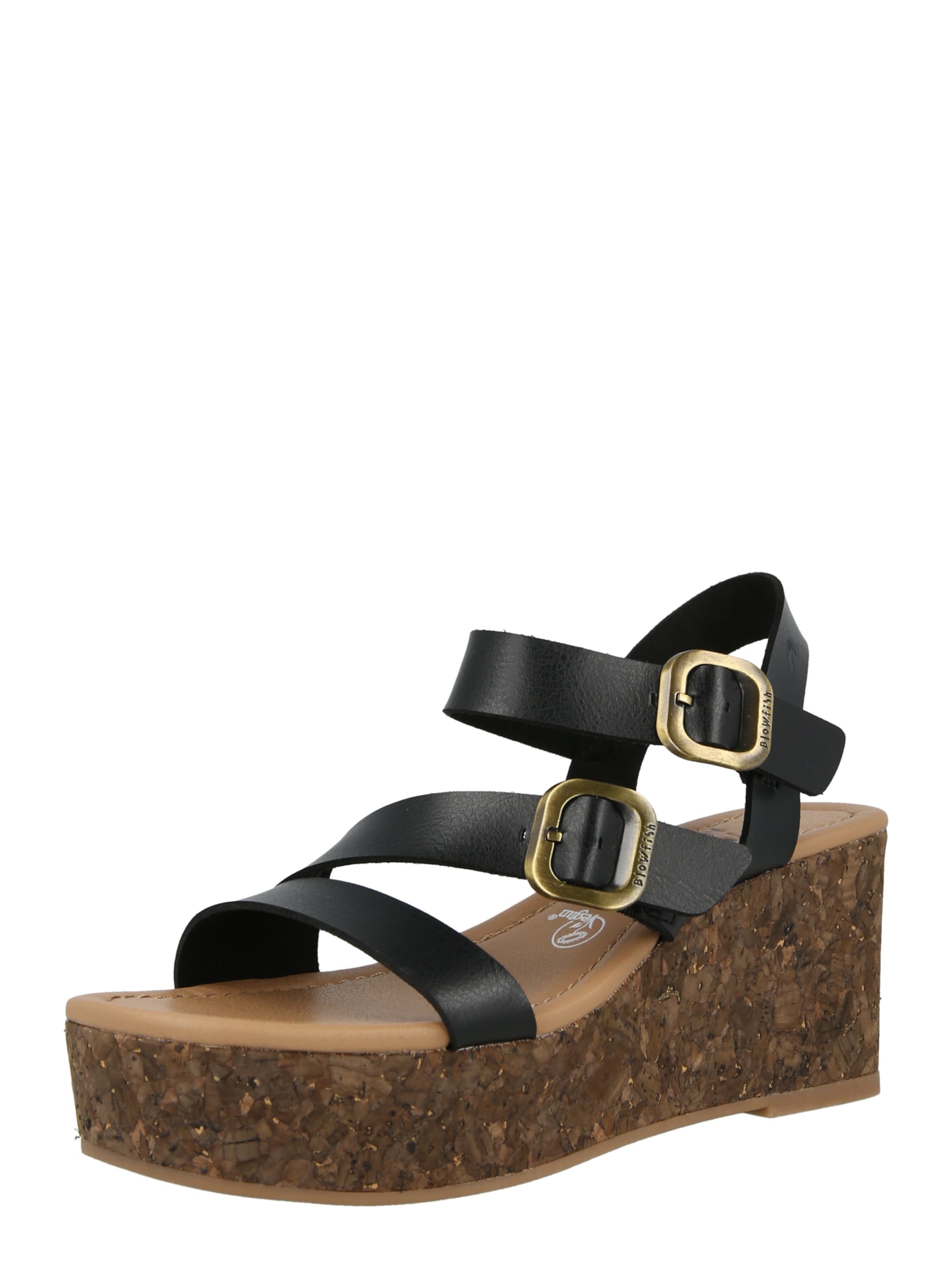 Blowfish Malibu Sandalen met riem in Zwart: voorkant