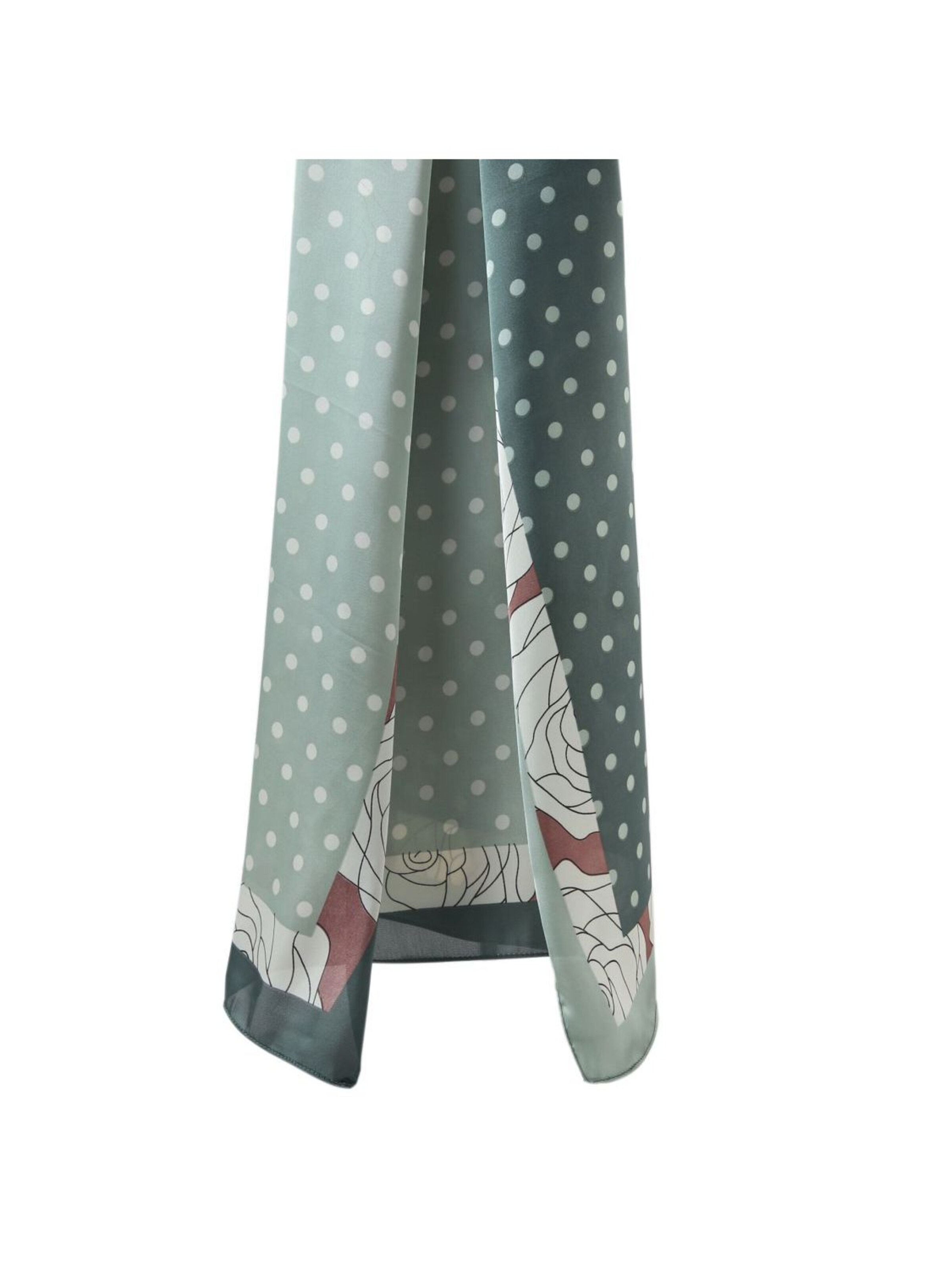 alberto cabale Sjaal 'Grand carré de Soie Fewpoint Zoé' in Groen