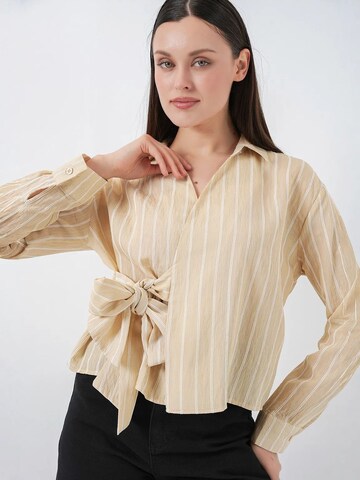 T-shirt Bigdart en beige : devant