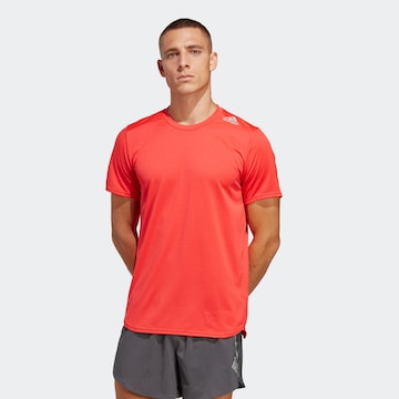 T-Shirt fonctionnel 'Designed 4 Running' ADIDAS SPORTSWEAR en rouge : devant