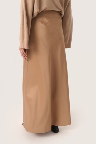 SOAKED IN LUXURY Skirt 'Anna' in Beige