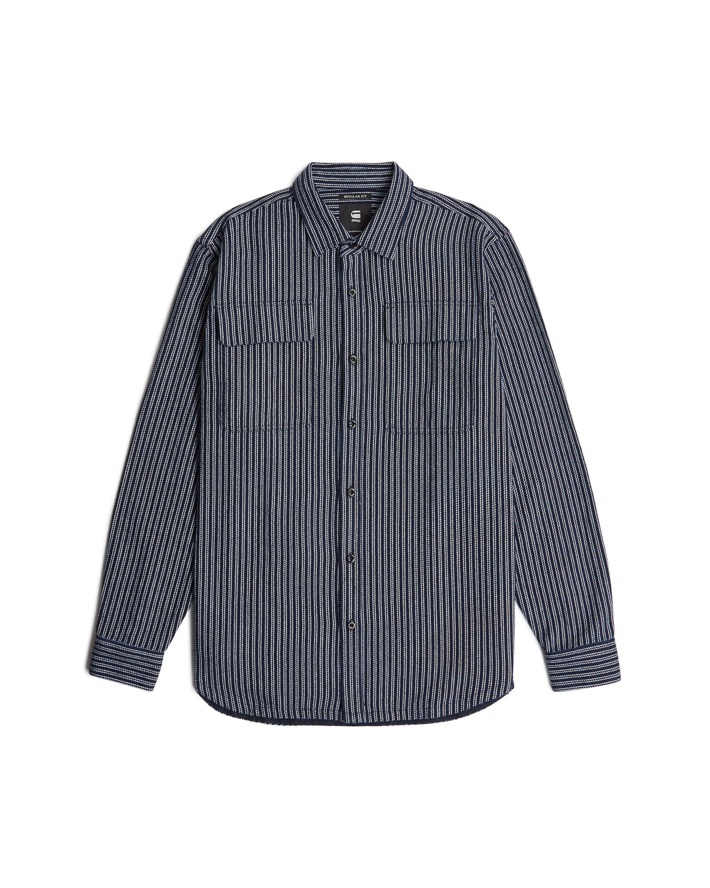 G-STAR Regular fit Button Up Shirt in Blue: front