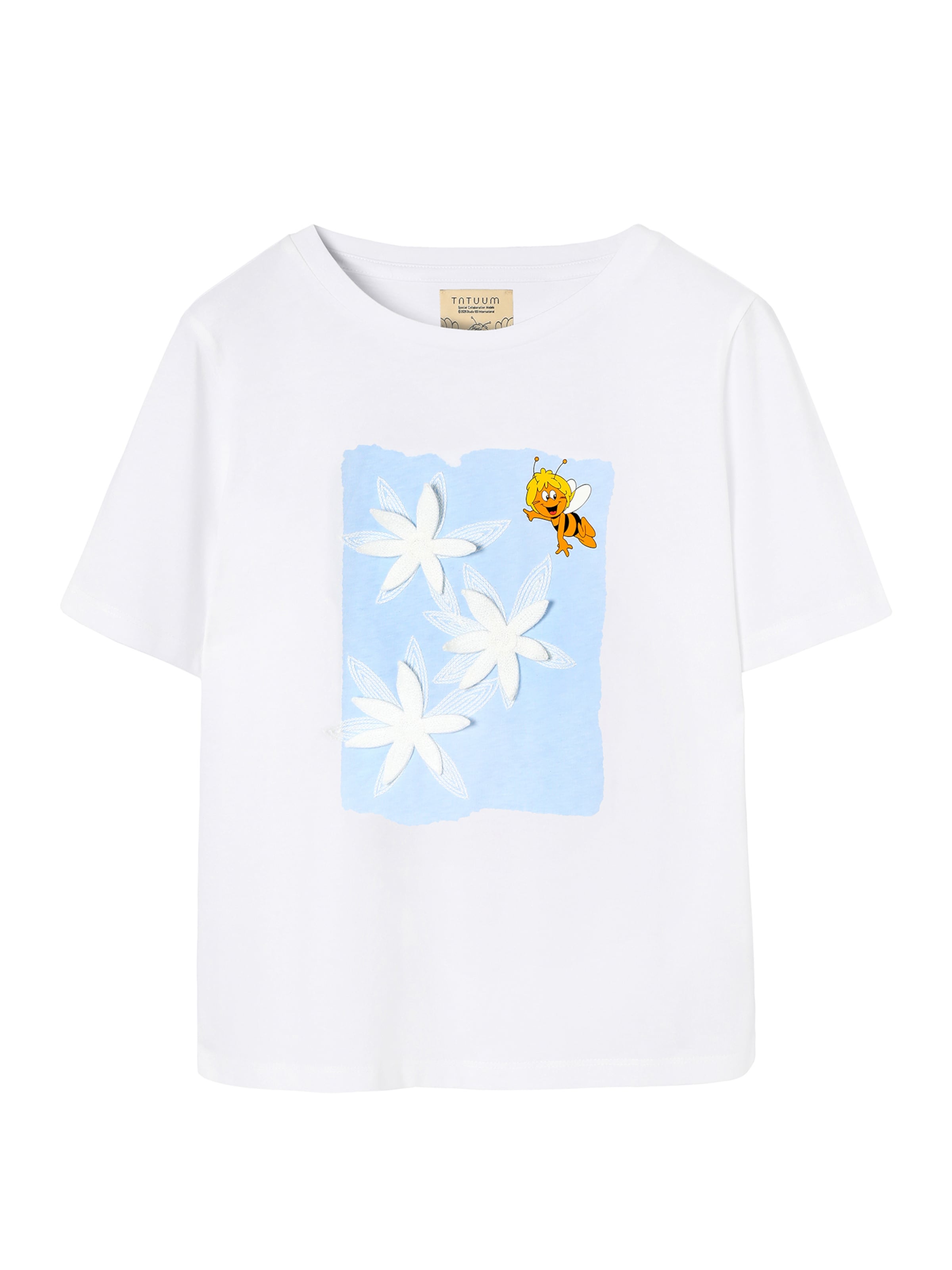 TATUUM Shirt 'Atono 3' in XXL in Pastel blue / Light brown / Black / White, Item view