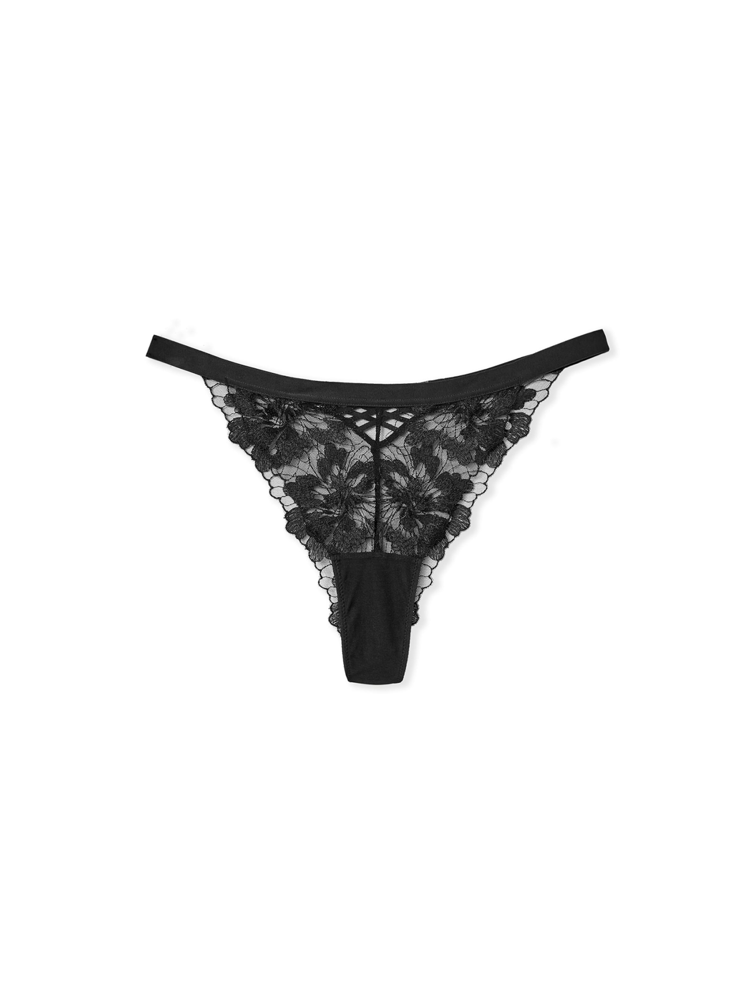 ETAM String 'Mira' in XXS in schwarz, Produktansicht