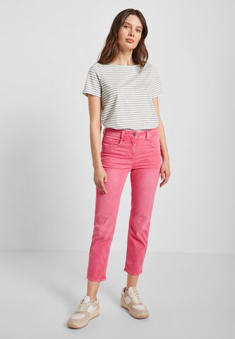 CECIL Slimfit Jeans in Roze