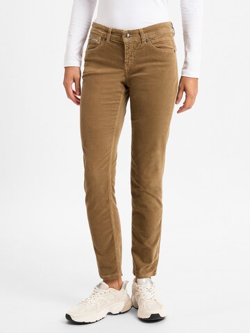 MAC Slimfit Broek in Bruin: voorkant