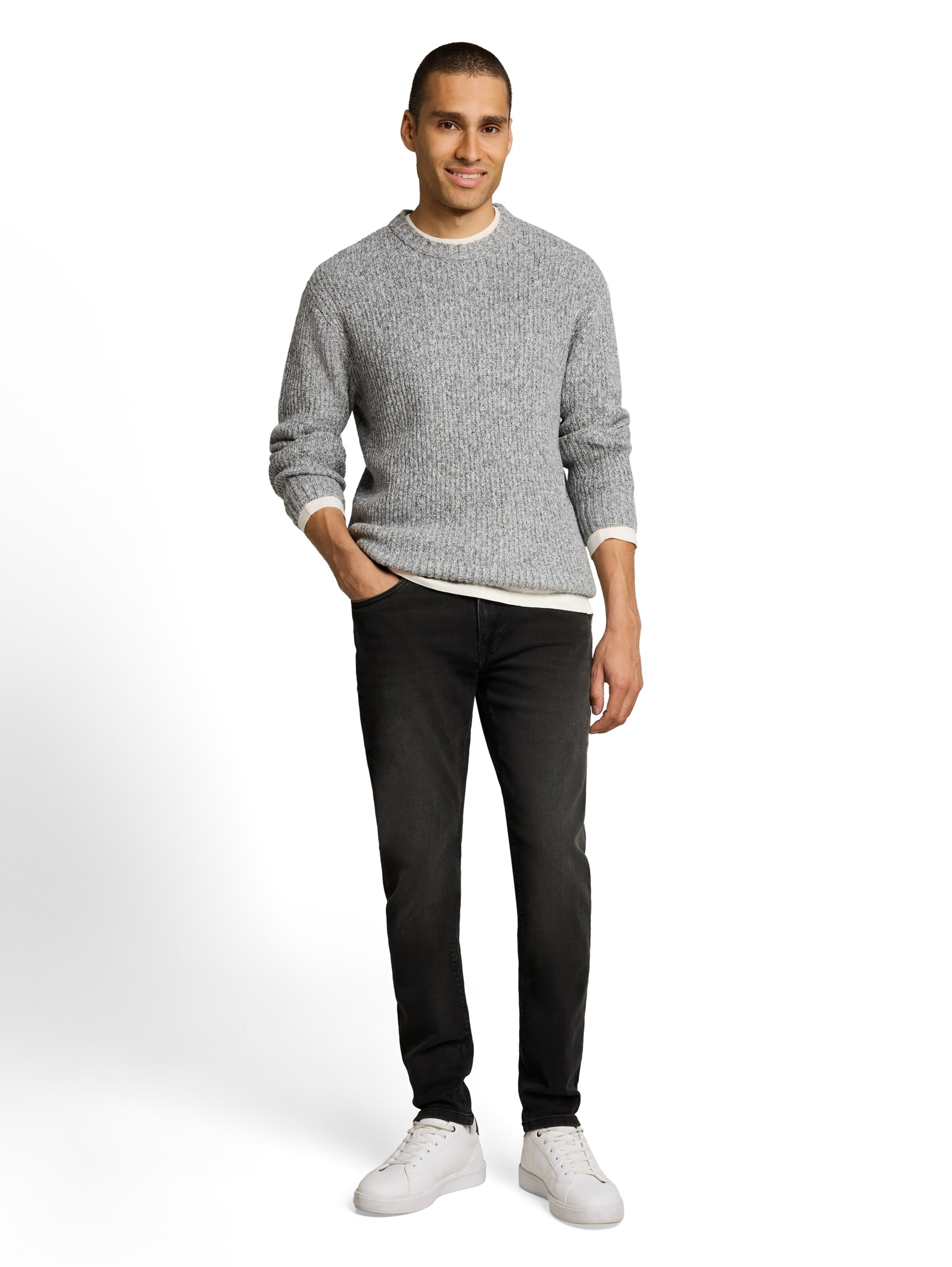 TOM TAILOR DENIM Ozke Kavbojke 'BRYDEN' | siva barva