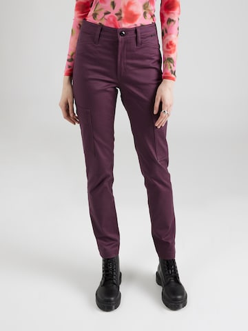 G-Star RAW Slimfit Cargobroek in Lila: voorkant