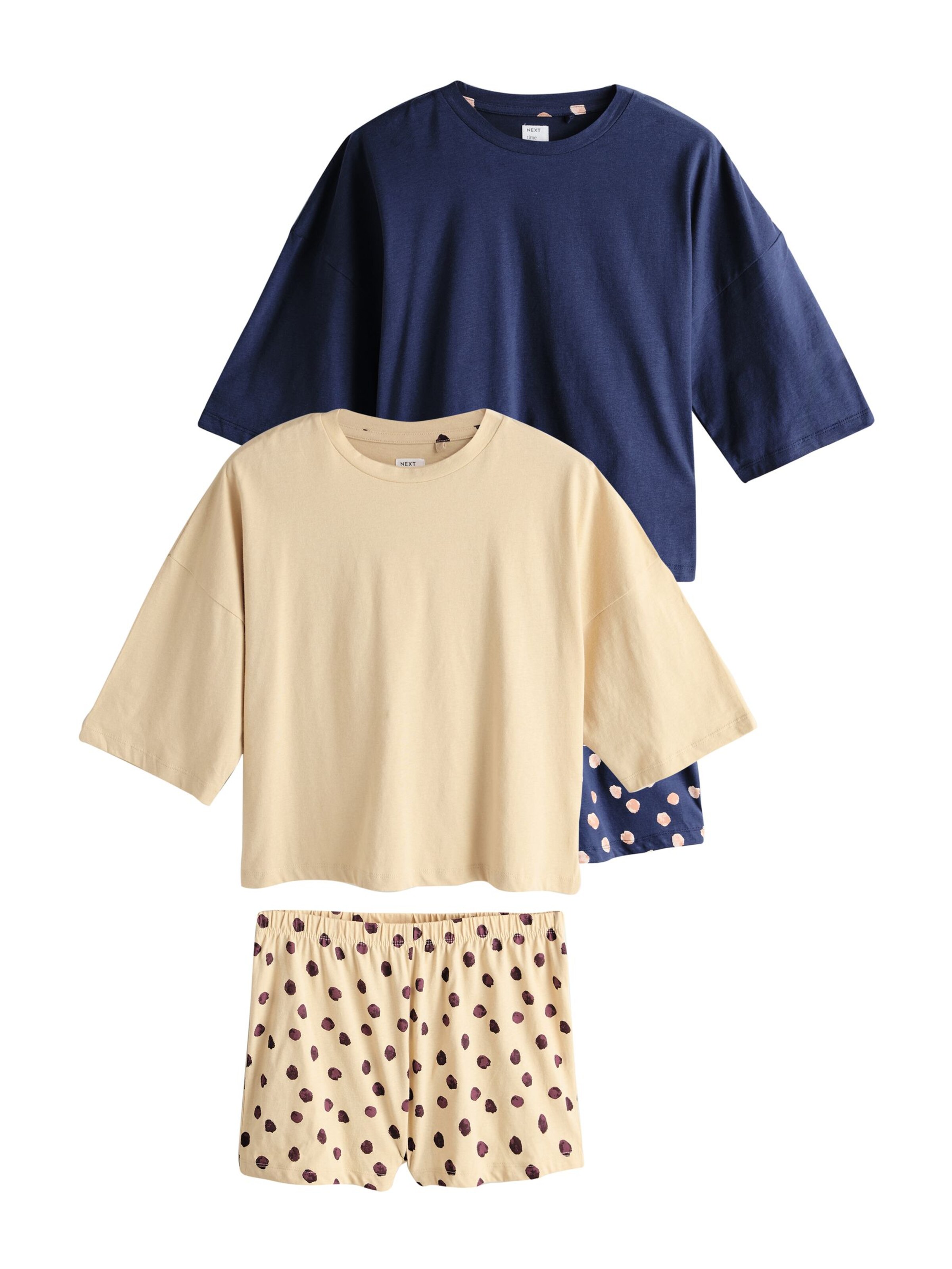 smėlio Next Pižama su šortais: priekis