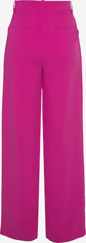 LASCANA Loose fit Pleat-Front Pants in Pink