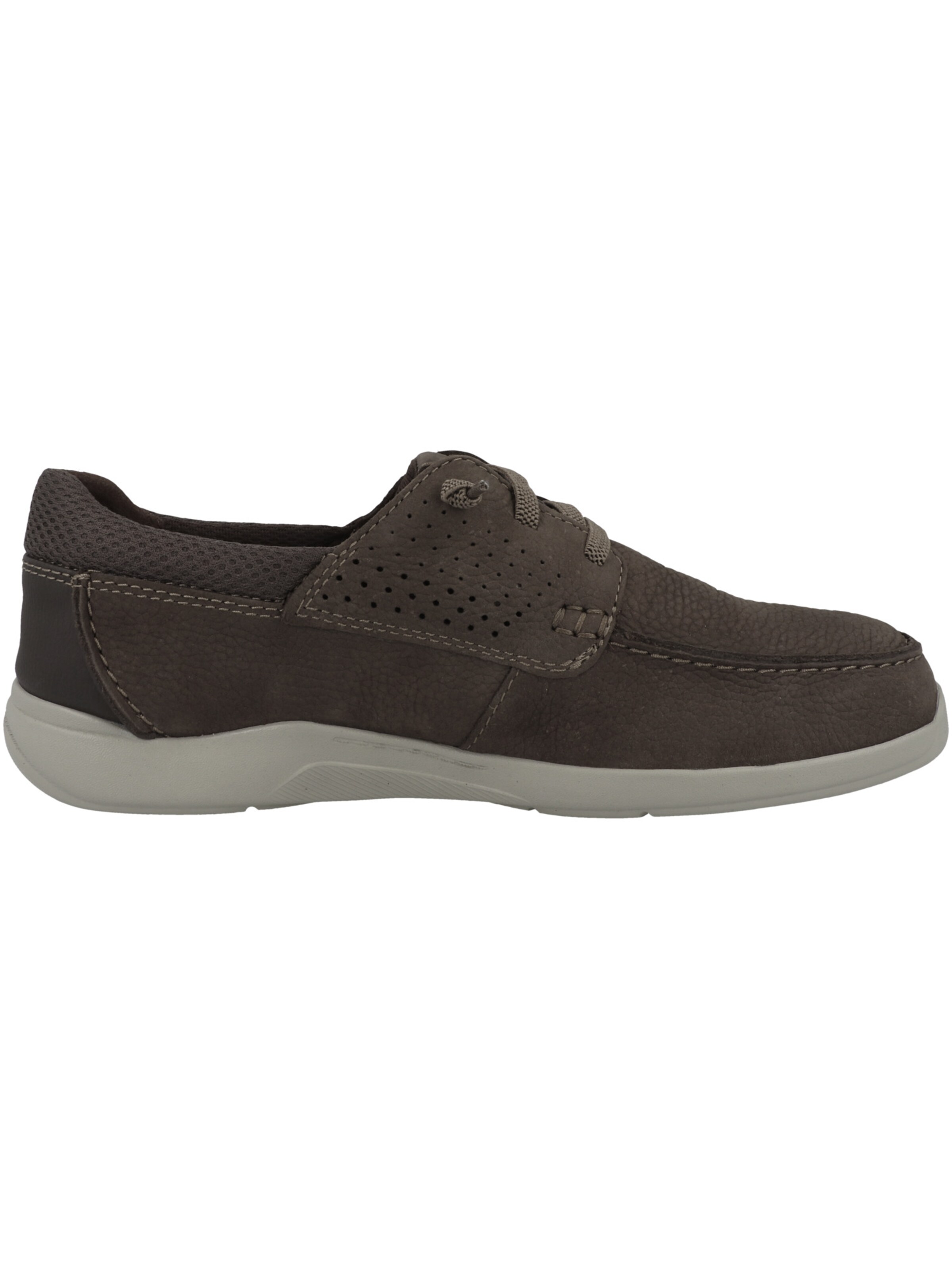 CLARKS Schnürschuh 'Gorwin Moc' in Braun