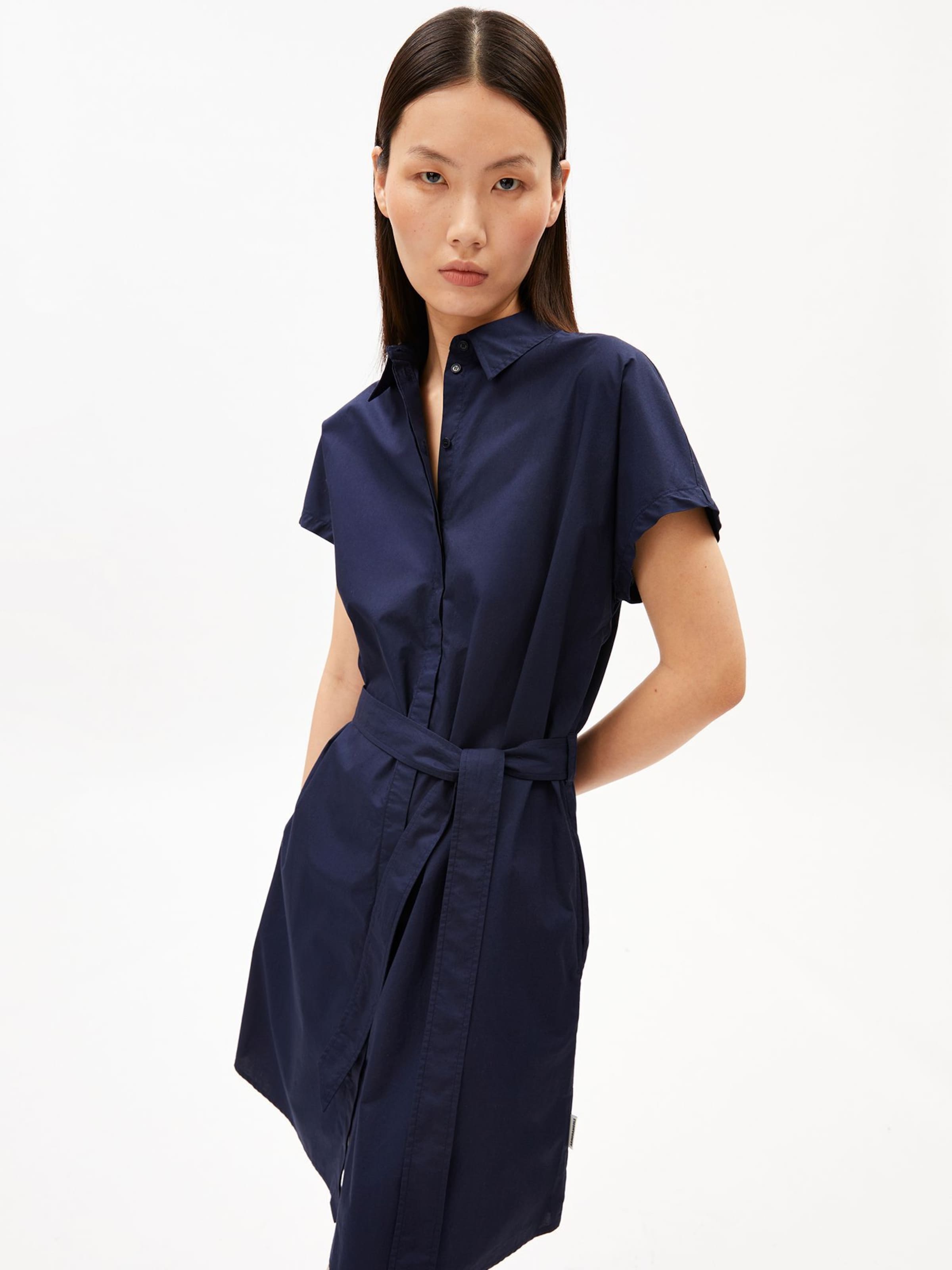 ARMEDANGELS Jurk 'LARISAANA' in Blauw: voorkant