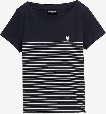 TOM TAILOR Shirt in Blauw: voorkant