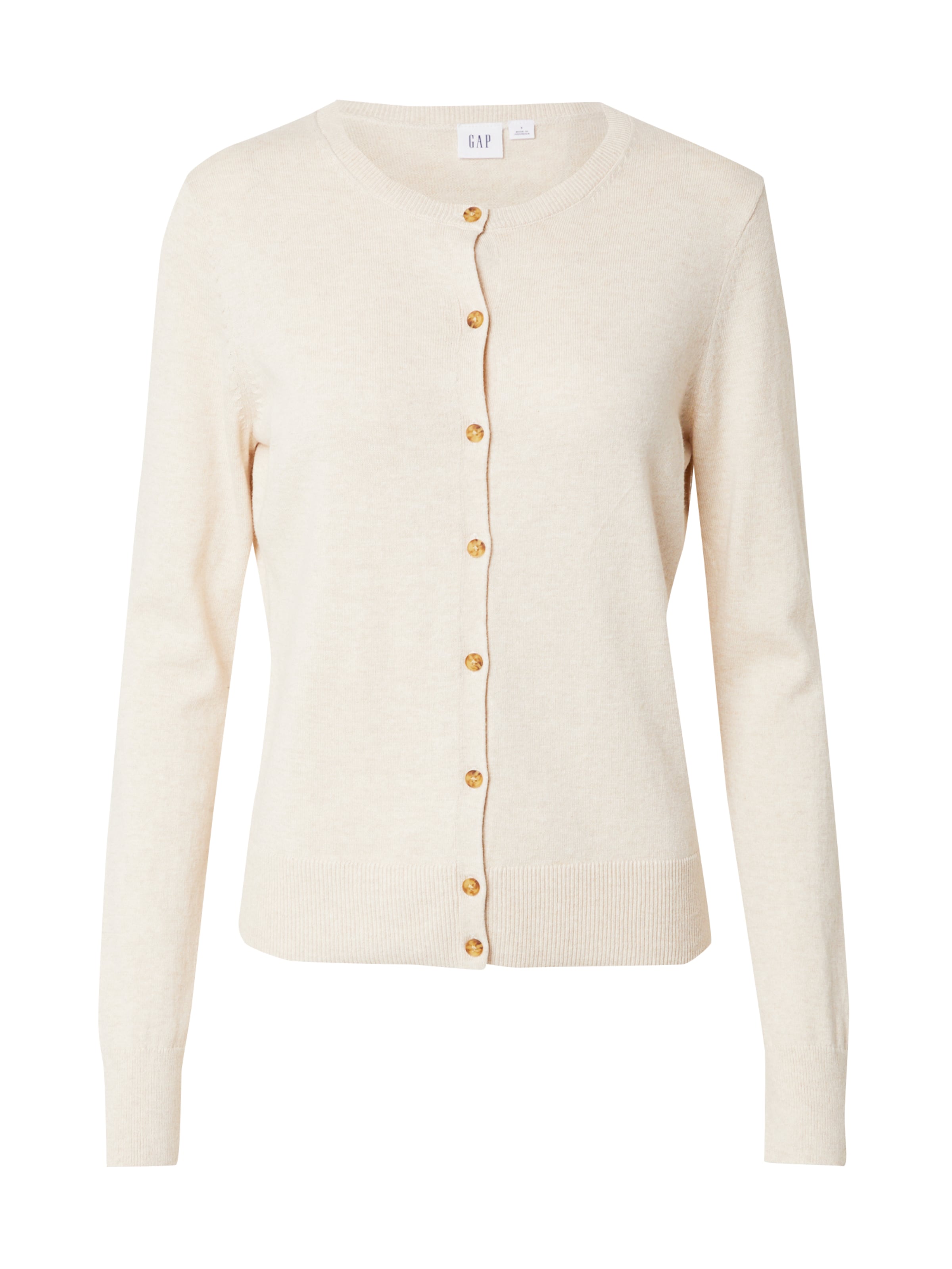GAP Knit cardigan in Beige: front