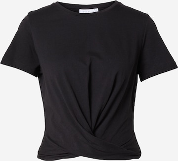 Tricou 'SUMMER' de la VILA pe negru: față