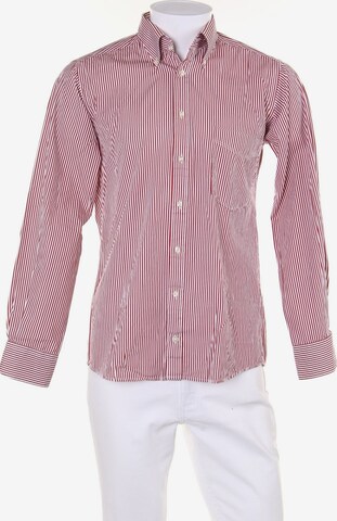 Commander Button Up Shirt in S in Red: front