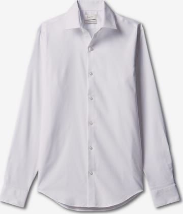 Coupe regular Chemise business Calvin Klein en blanc : devant