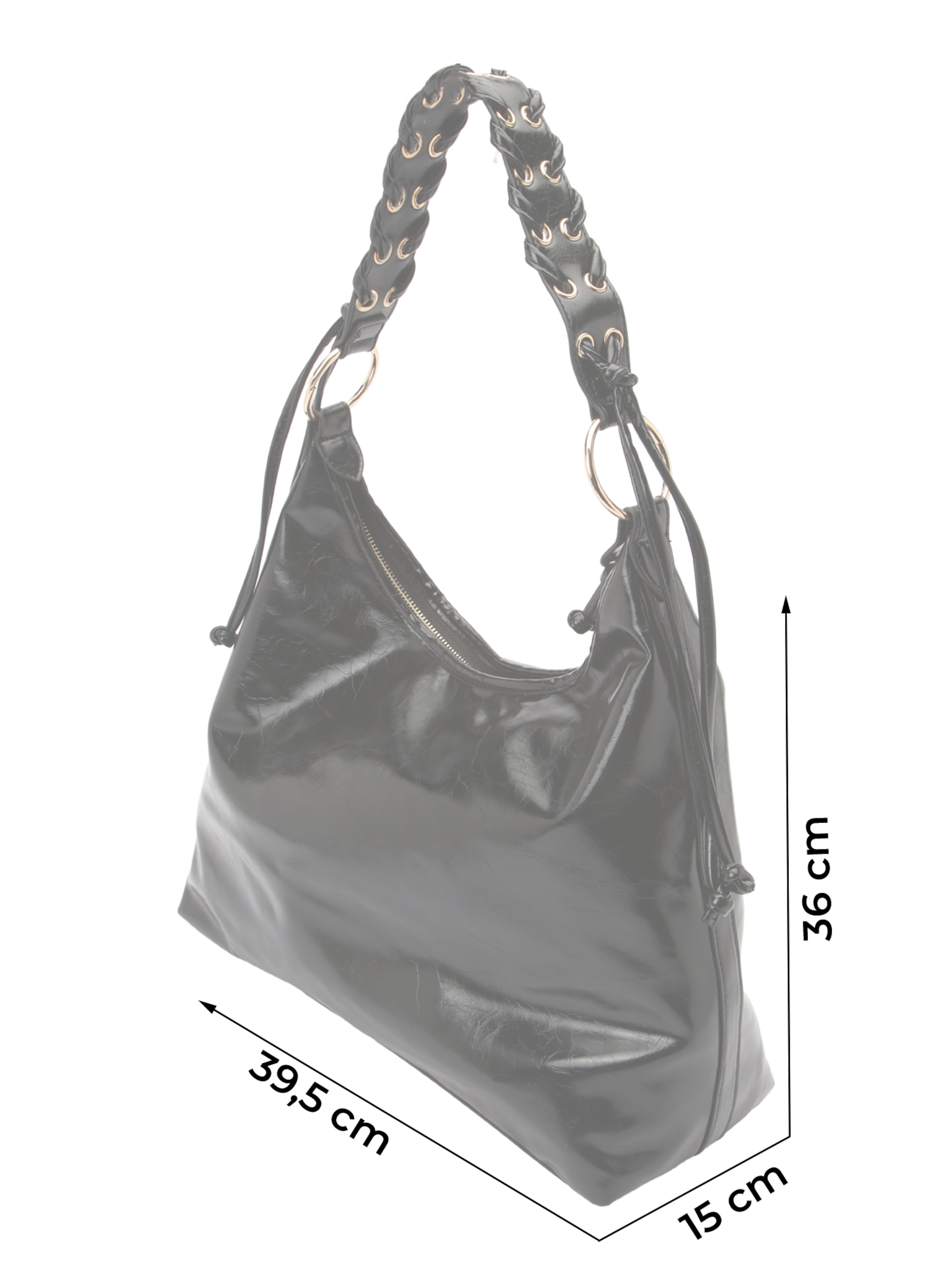 TOPSHOP Τσάντα ώμου 'TATUM' σε μαύρο