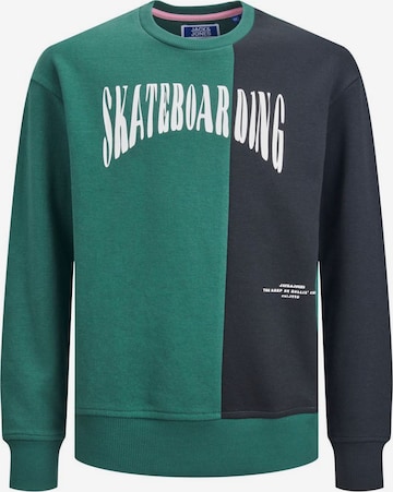 Jack & Jones Junior Sweatshirt in Groen: voorkant