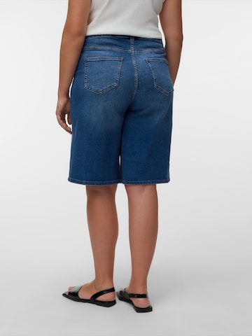 Vero Moda Curve Wide Leg Shorts 'VMCMARI WILLA' in Blau