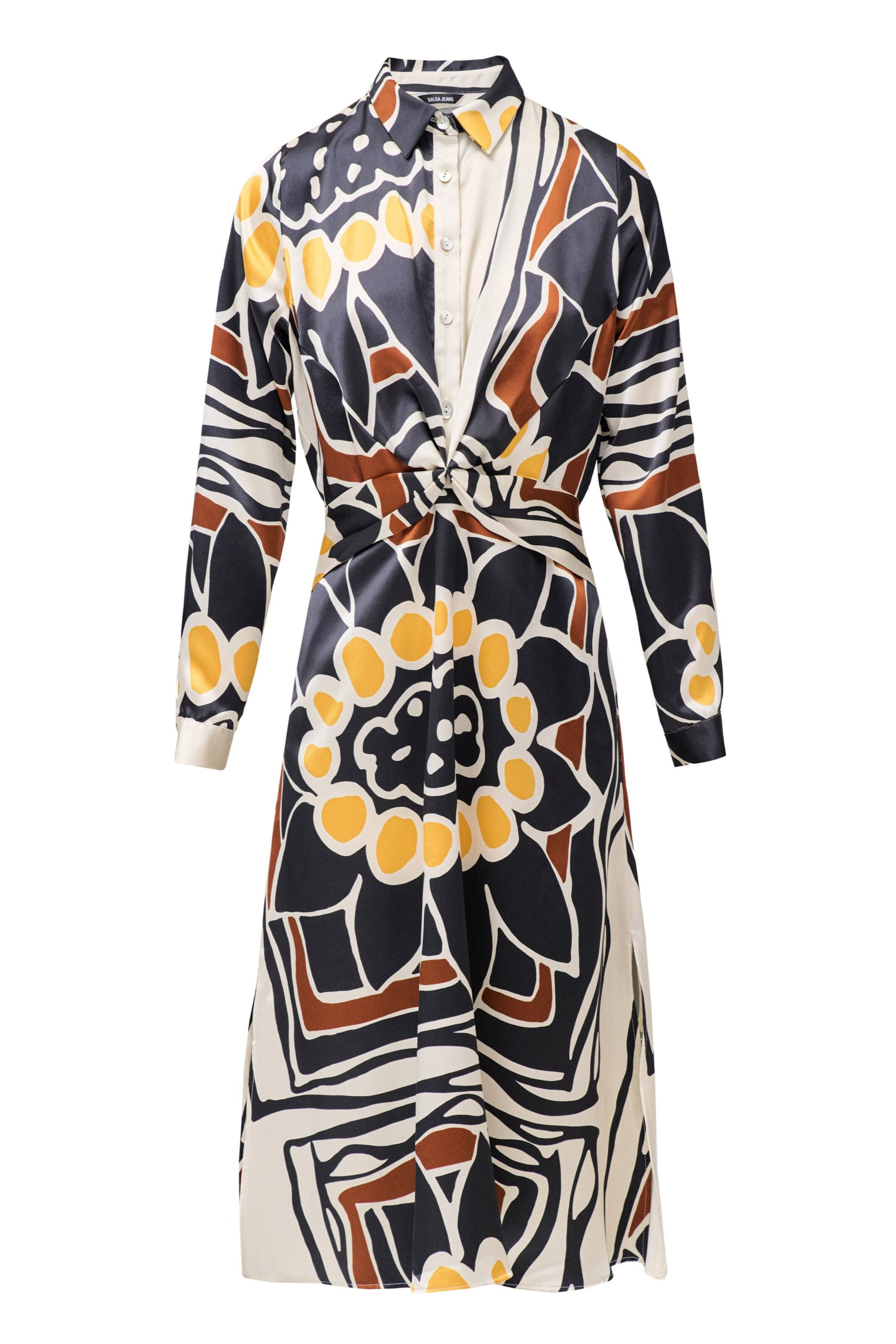 Salsa Jeans Shirt dress in Mixed colours: front