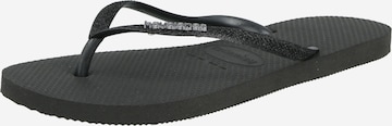juoda HAVAIANAS Šlepetės per pirštą 'SLIM GLITTER II': priekis