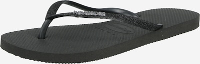 HAVAIANAS Japanke 'SLIM GLITTER II' veličine 39-40 u crna / srebro, Pregled proizvoda