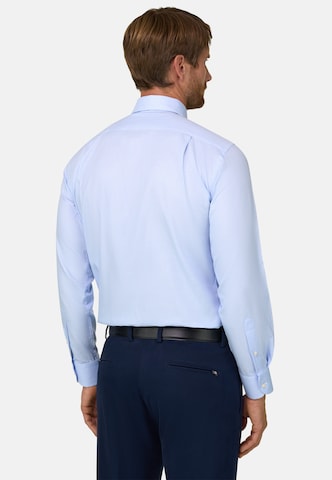 Chemise Boggi Milano en bleu : derrière